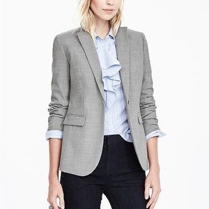 Gray banana republic blazer suit jacket